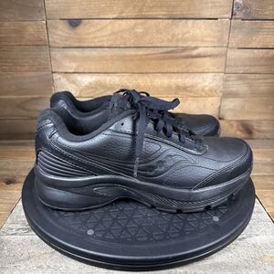 Saucony Omni Walker Womens Sz 7 Shoes Road Running Stability Trainer Black